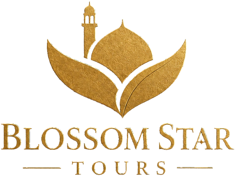 Blossom Star Tours — gold dome and blossom emblem