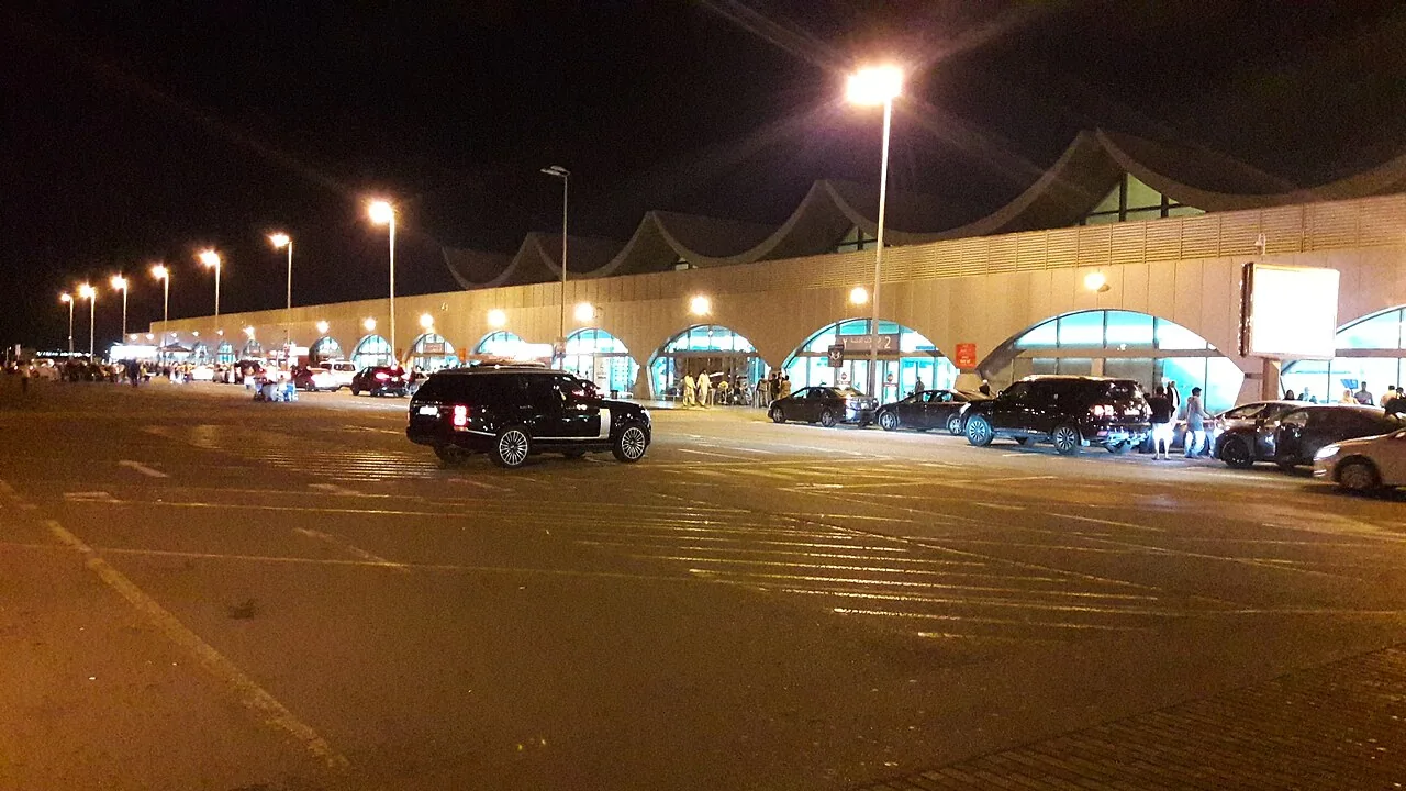 Terminal at King Abdulaziz International Airport, Jeddah.