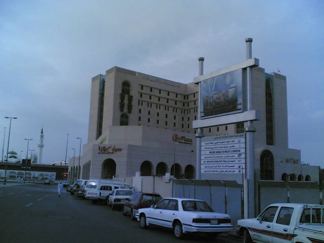 A street near the Prophet’s Mosque in Madinah.
