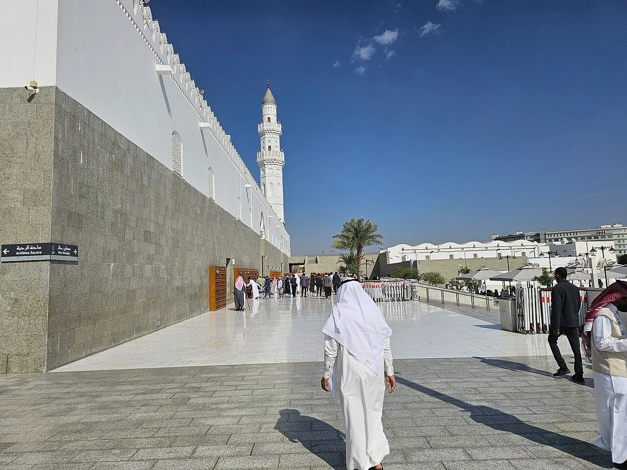 Walkway at Masjid Quba in Madinah.