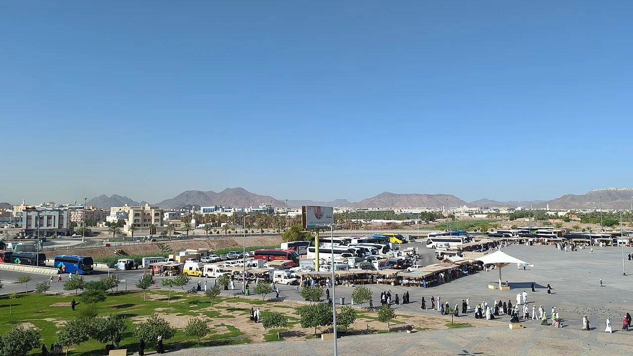A view of Mount Uhud in Madinah.
