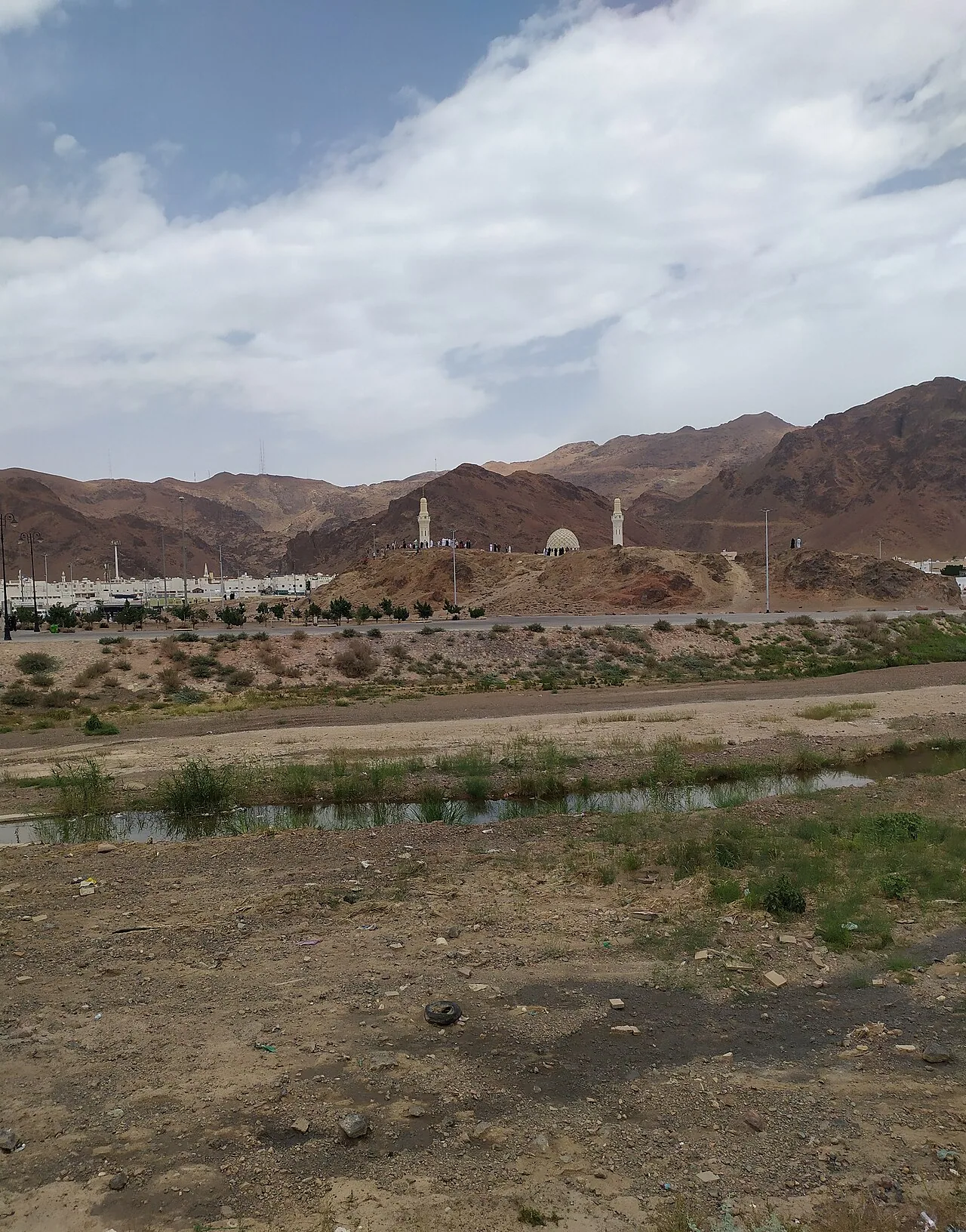Sayyid Ash-Shuhada Mosque near Mount Uhud in Madinah.