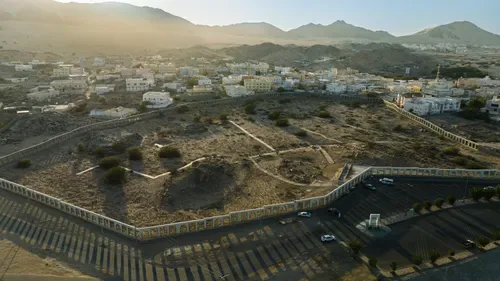 Landscape and buildings in the Badr region.