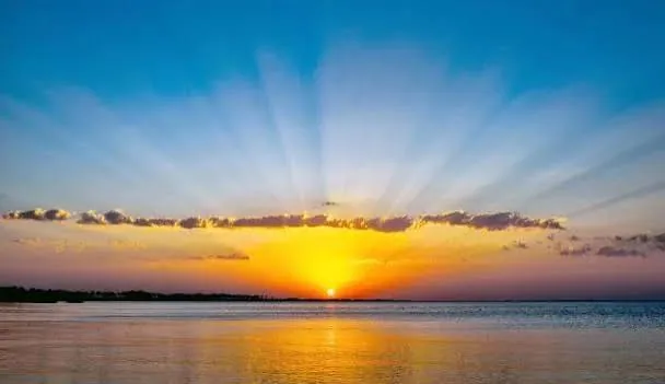 Sunset over the Red Sea.